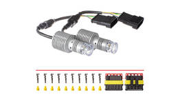 HPL Crossfire LED Switchbacks, DRL, turnlight, hibeam, parklight in a single bulb.
